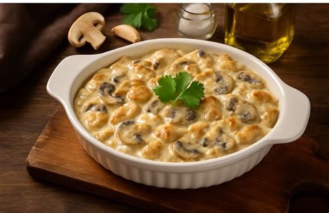 KREMALI MANTARLI TAVUKLU ERİŞTE